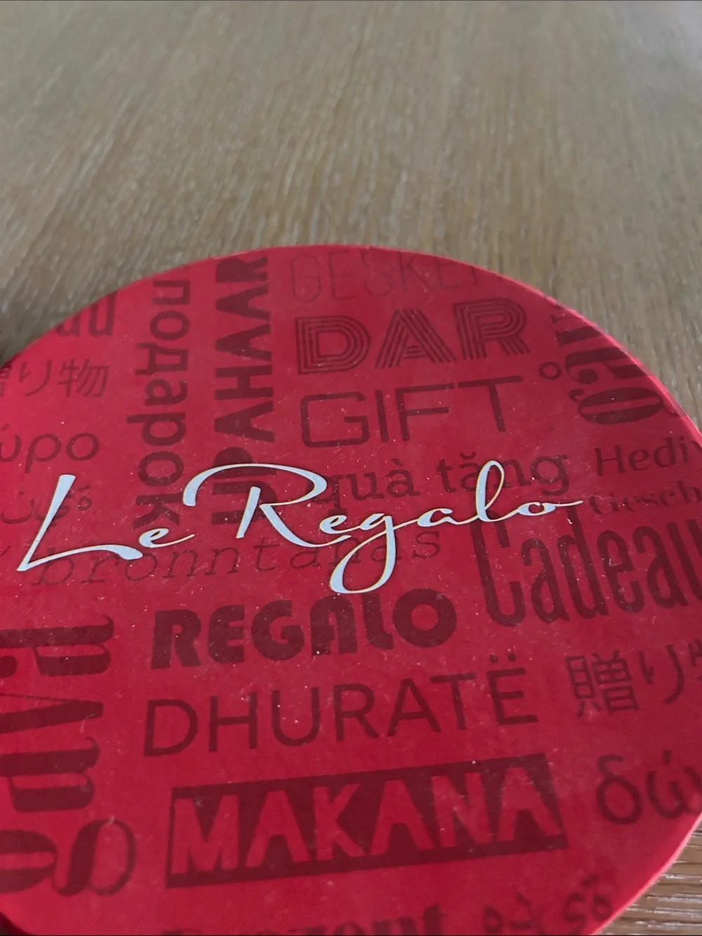La Regale Red & White Ceramic Fondue Set